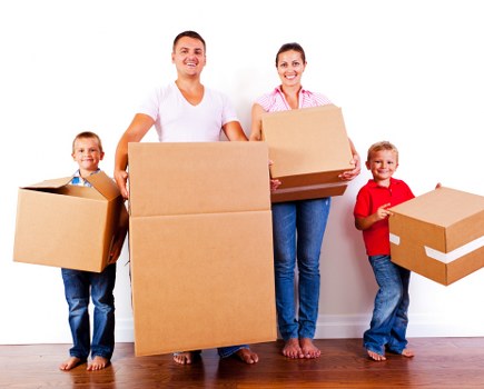 Movers preparing a residential move in Enfield