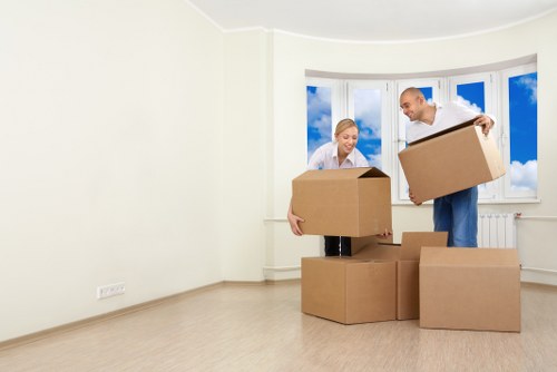 Commercial office move in Enfield with careful loading and transport