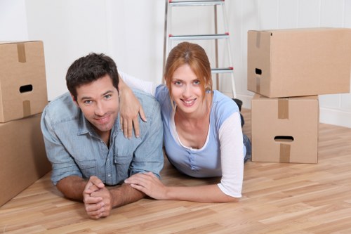 Removal team planning a house move in Enfield