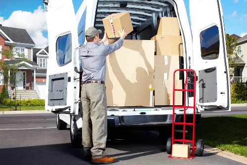 Licensed waste items being separated for compliant disposal